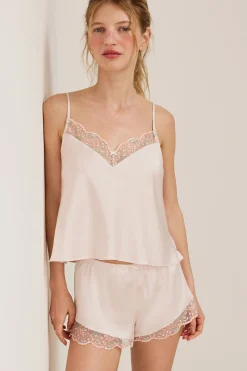 Short de pyjama satiné