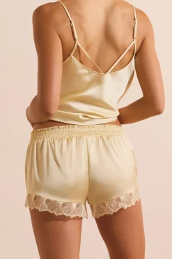 Short de pyjama satiné