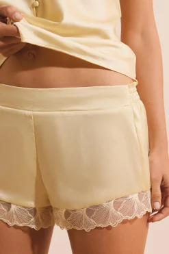 Short de pyjama satiné