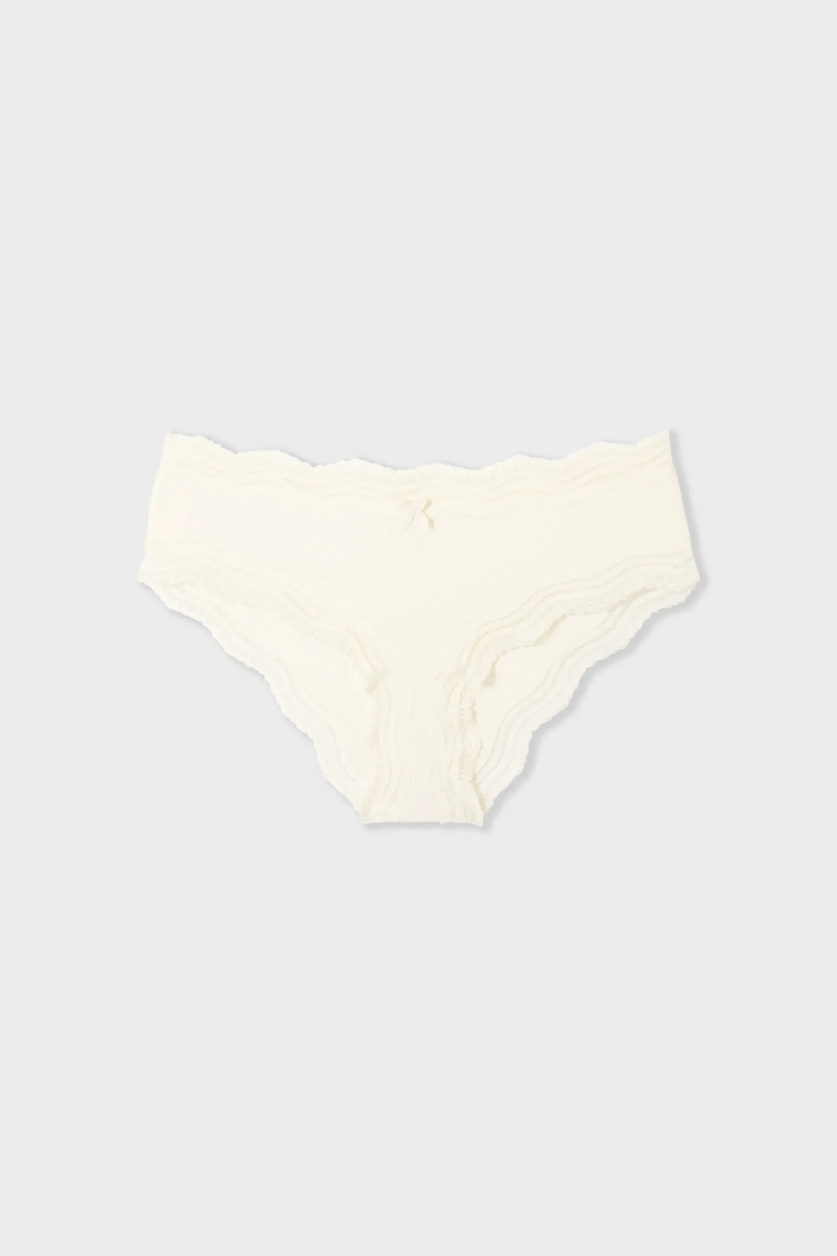 Shorty bords dentelle en microfibre