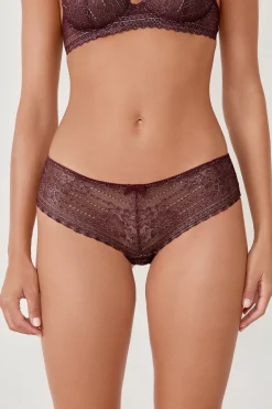 Shorty en dentelle effet irisé