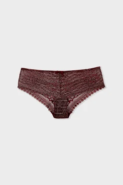 Shorty en dentelle effet irisé