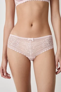 Shorty en dentelle irisée