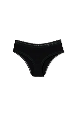 Shorty en microfibre détails dentelle