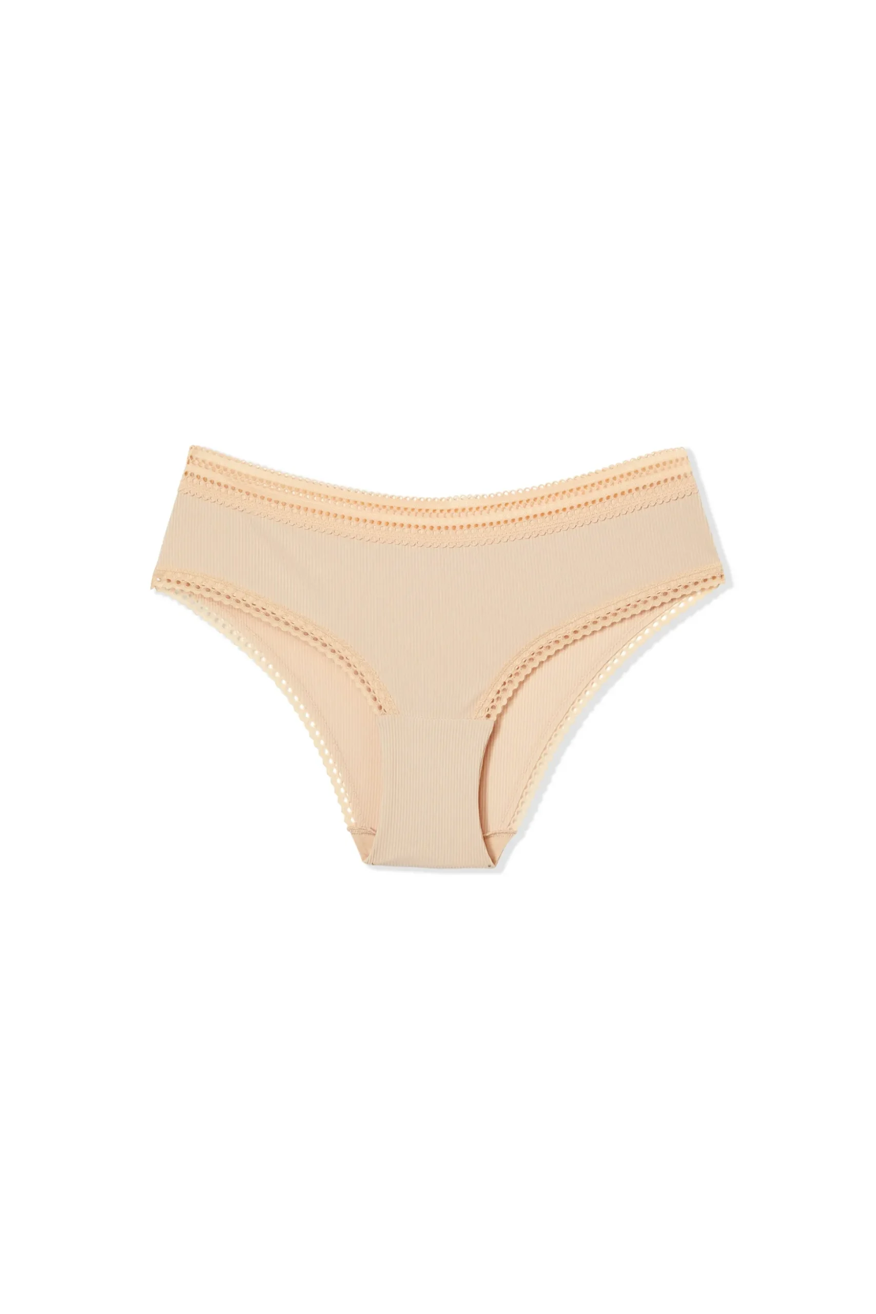 Shorty en microfibre détails dentelle