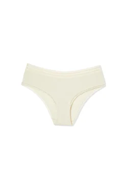 Shorty en microfibre détails dentelle
