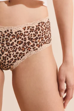 Shorty en microfibre à motifs