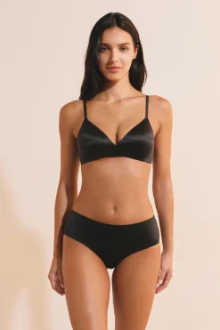 Shorty en microfibre satiné