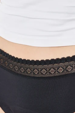 Shorty menstruel en coton - Flux moyen