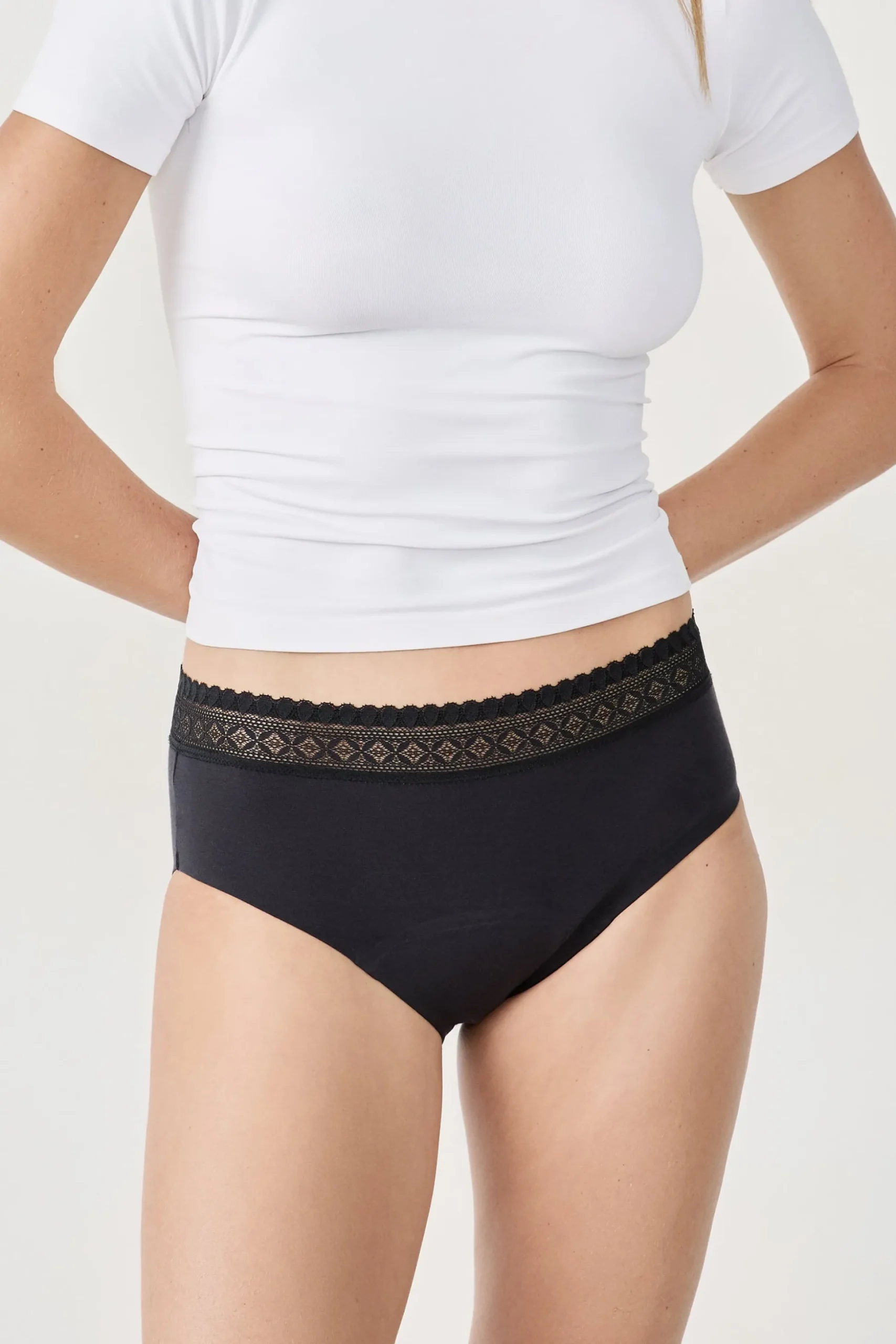Shorty menstruel en coton - Flux moyen