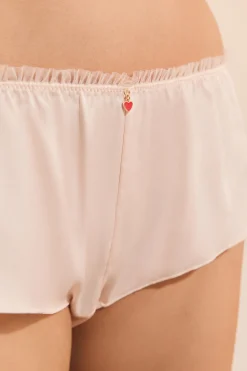Shorty satiné avec charm