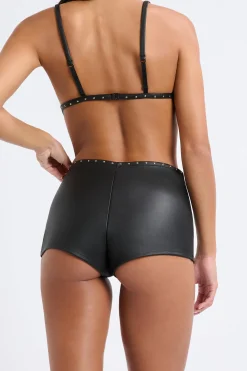 Sorty boyleg en cuir