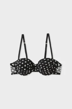 Soutien-gorge balconnet coques fines en tulle