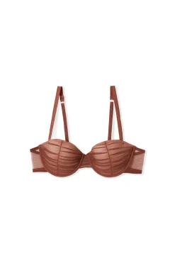 Soutien-gorge balconnet coques fines en tulle