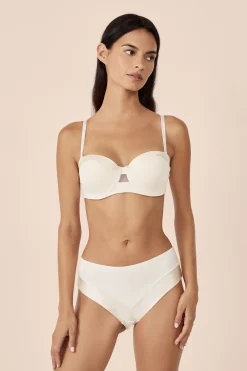 Soutien-gorge bandeau coques fines bretelles amovibles