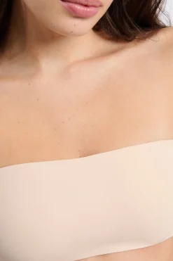Soutien-gorge bandeau en microfibre