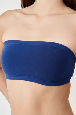 Soutien-gorge bandeau sans armature en coton biologique extensible