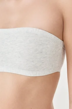 Soutien-gorge bandeau sans armature en coton biologique extensible