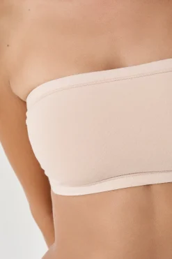 Soutien-gorge bandeau sans armatures en coton biologique extensible