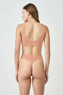 Soutien-gorge brassière côtelée