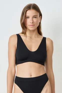 Soutien-gorge brassière côtelée