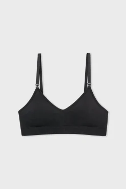 Soutien-gorge brassière de maternité en coton biologique, clips d'allaitement