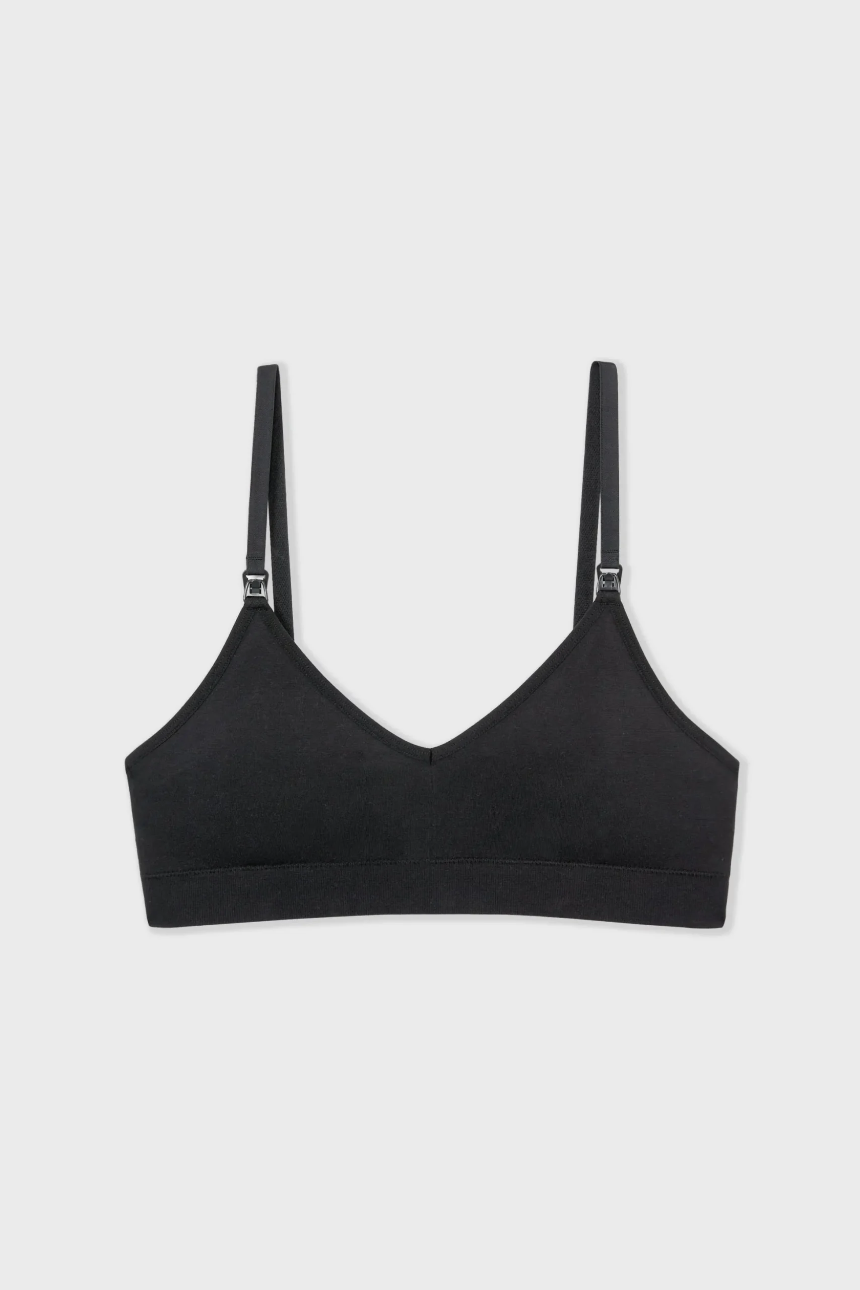 Soutien-gorge brassière de maternité en coton biologique, clips d'allaitement
