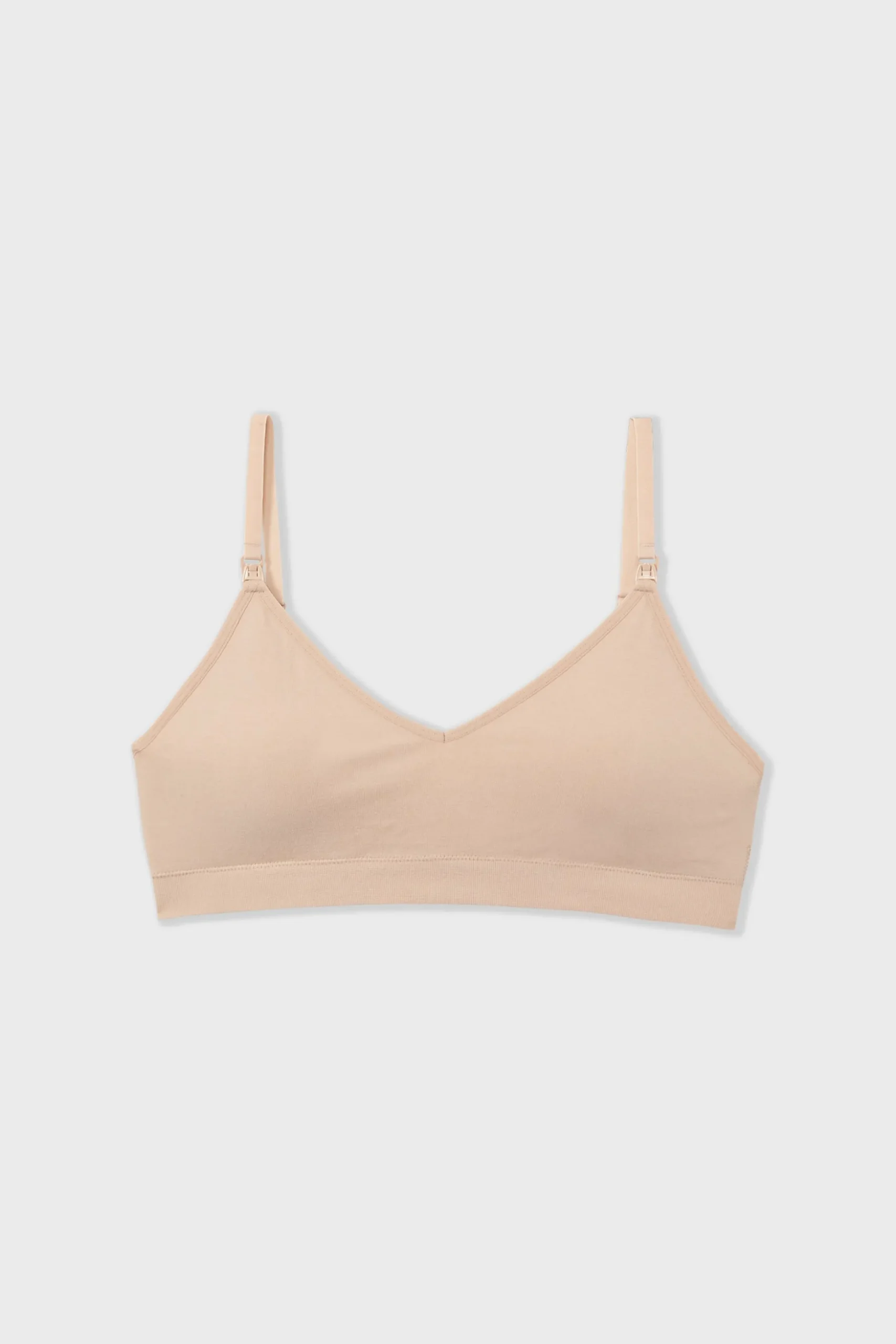 Soutien-gorge brassière de maternité en coton biologique, clips d'allaitement