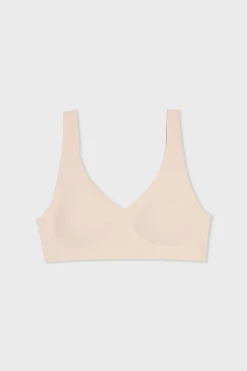 Soutien-gorge brassière en microfibre avec pads amovibles