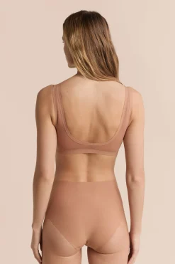 Soutien-gorge brassière en microfibre avec pads amovibles