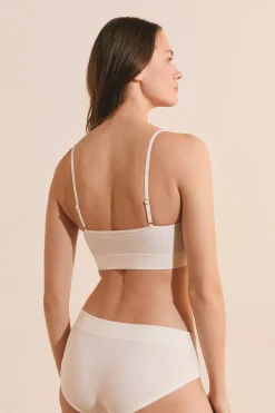 Soutien-gorge brassière en pointelle
