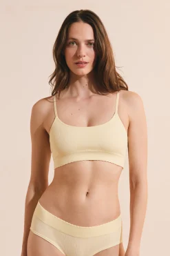 Soutien-gorge brassière en pointelle