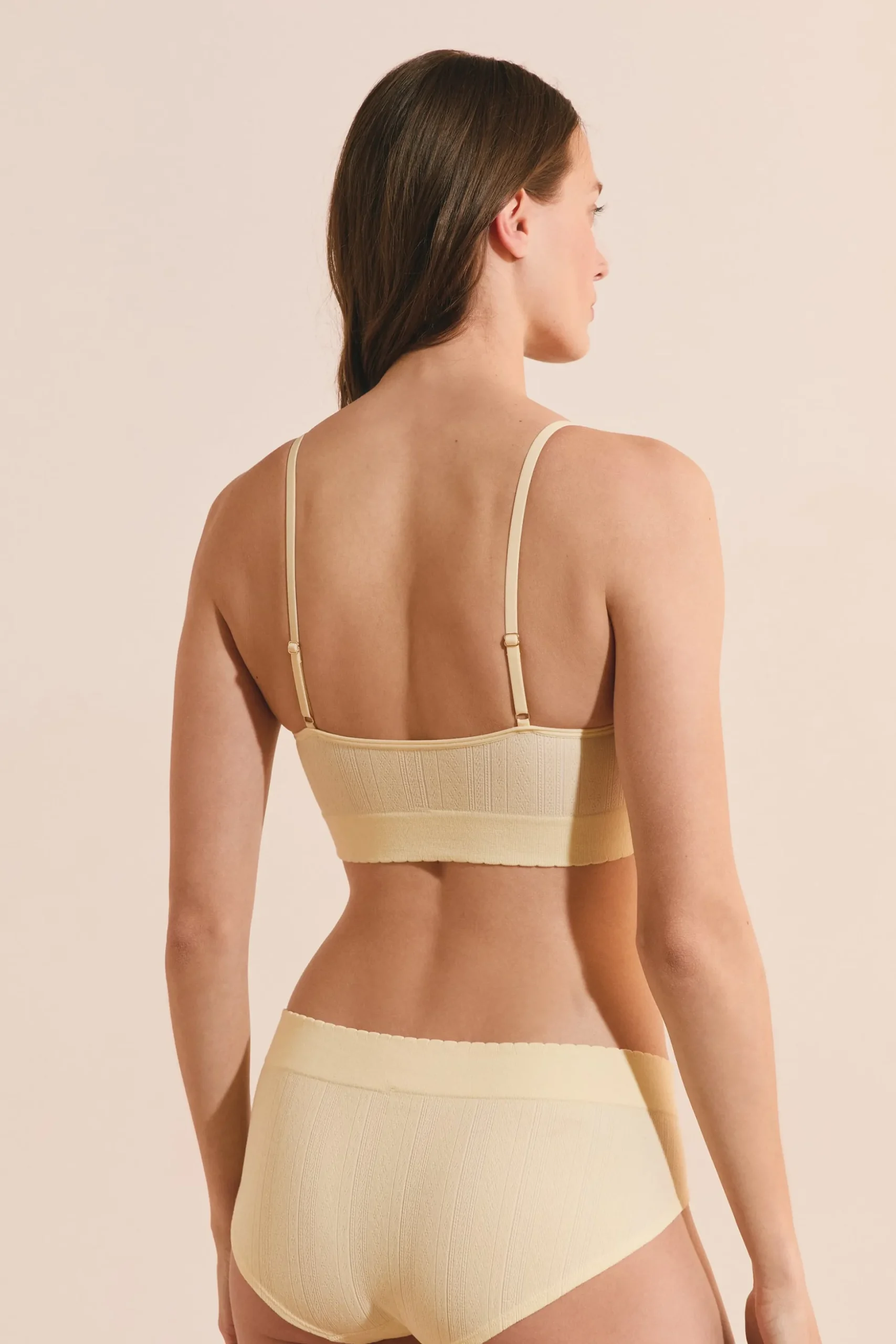 Soutien-gorge brassière en pointelle