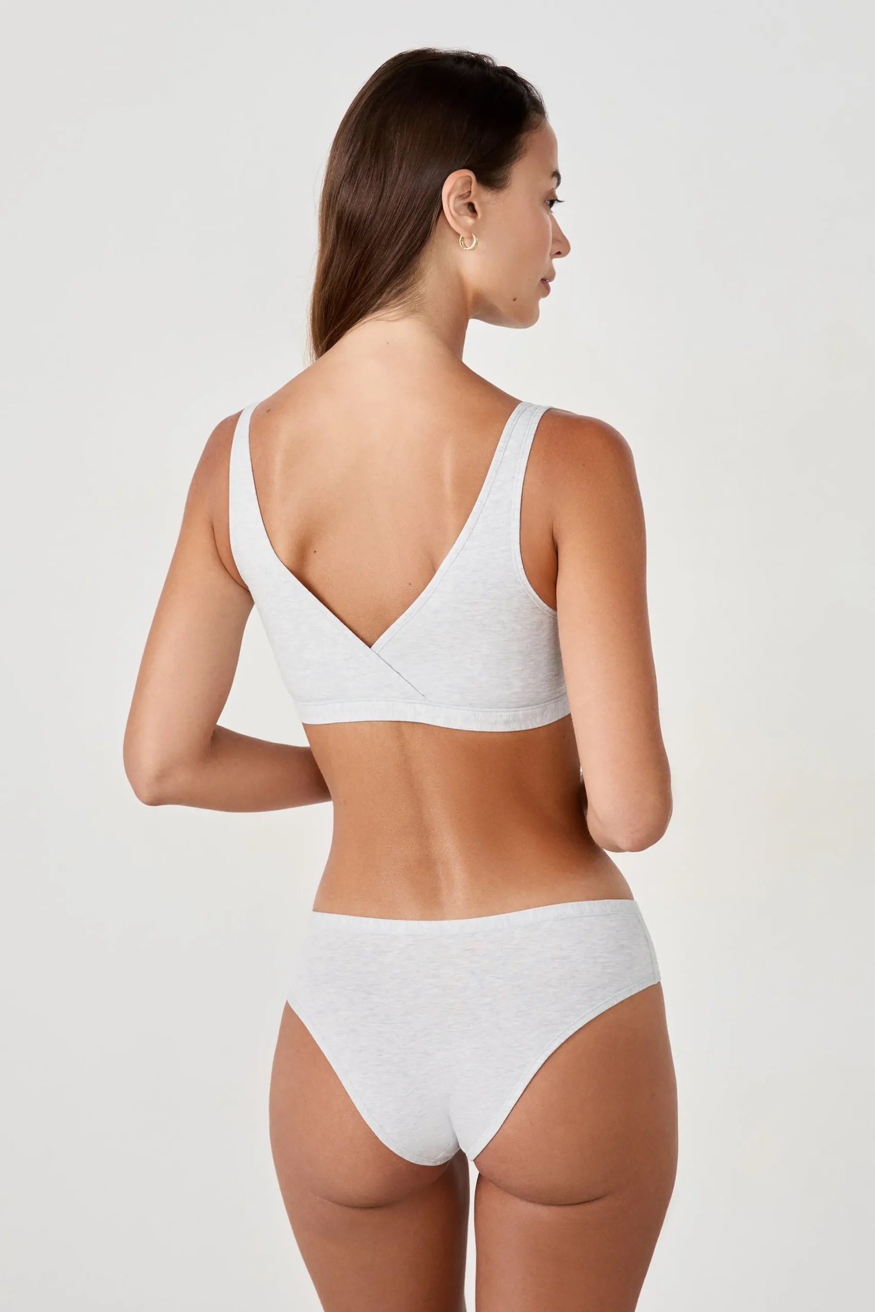 Soutien-gorge brassière réversible en coton biologique extensible