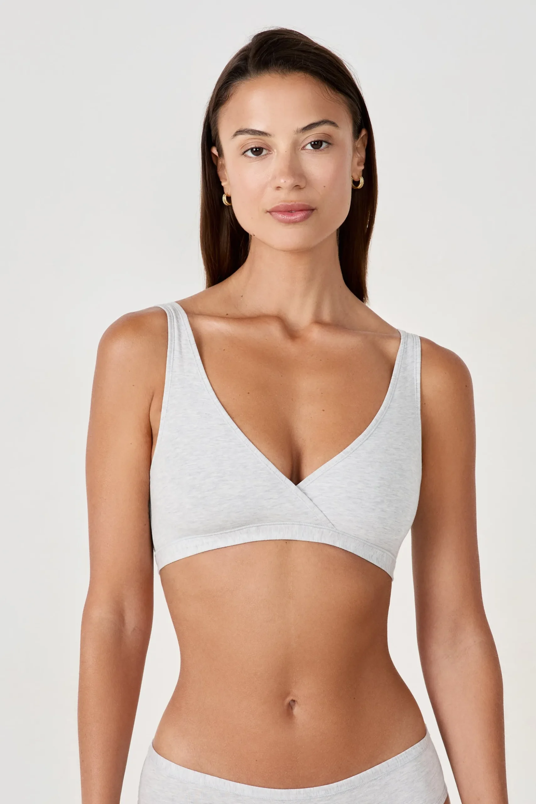 Soutien-gorge brassière réversible en coton biologique extensible