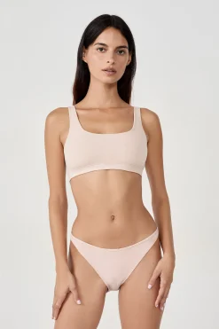 Soutien-gorge brassière réversible en coton biologique extensible