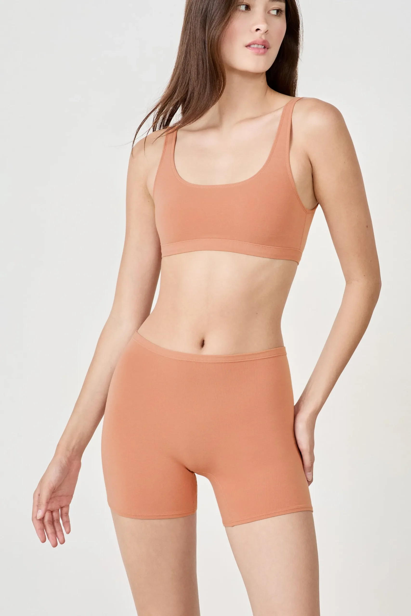 Soutien-gorge brassière réversible en coton biologique extensible