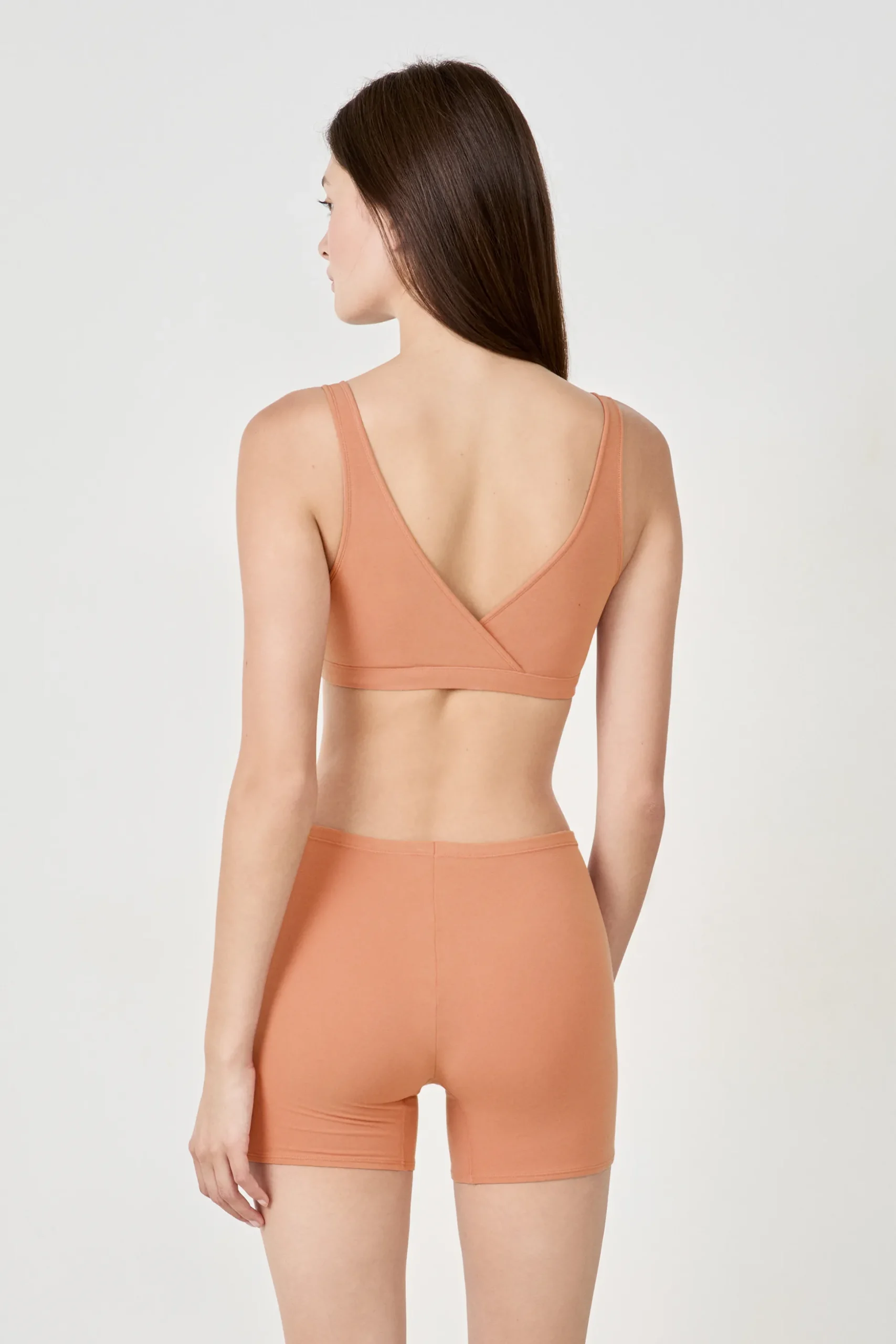 Soutien-gorge brassière réversible en coton biologique extensible