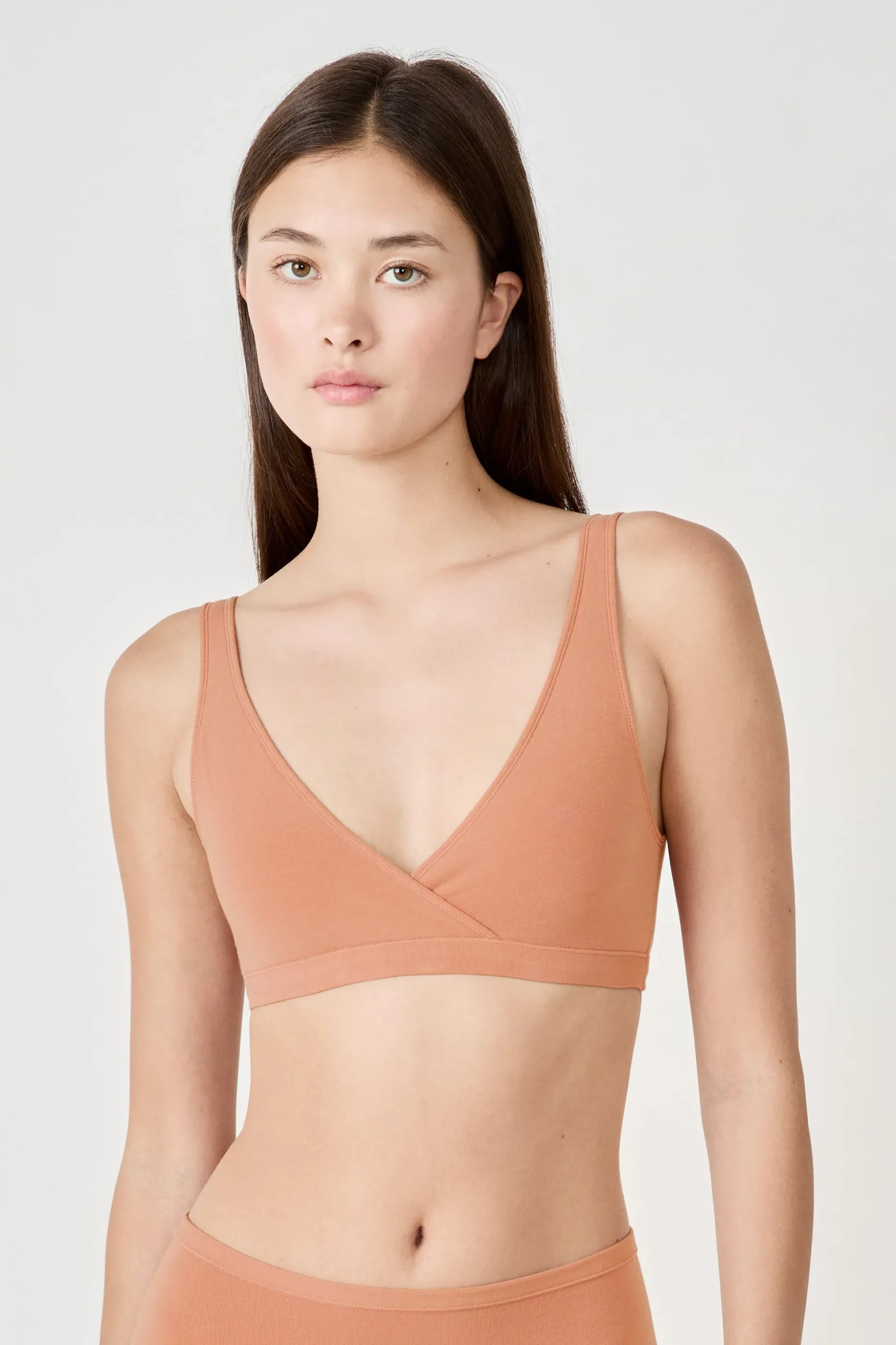 Soutien-gorge brassière réversible en coton biologique extensible