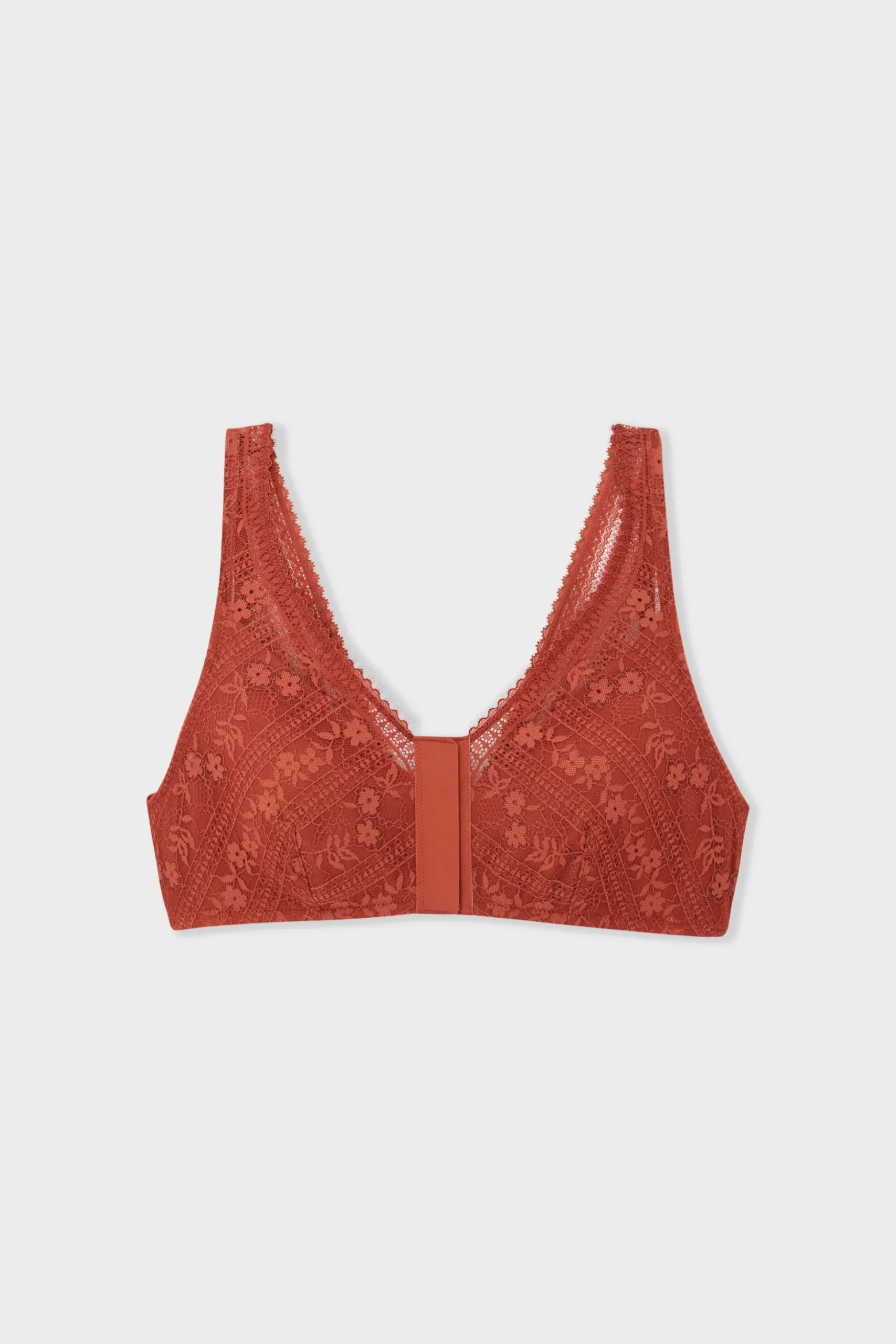 Soutien-gorge brassière sans armatures post-mastectomie avec ouverture devant
