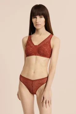 Soutien-gorge brassière sans armatures post-mastectomie avec ouverture devant