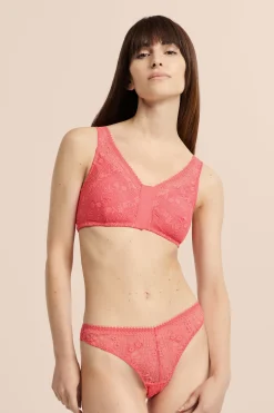 Soutien-gorge brassière sans armatures post-mastectomie avec ouverture devant