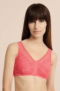 Soutien-gorge brassière sans armatures post-mastectomie avec ouverture devant