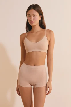 Soutien-gorge brassière sans coutures en coton biologique