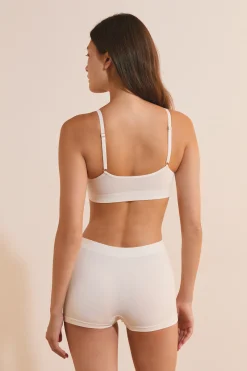 Soutien-gorge brassière sans coutures en coton biologique