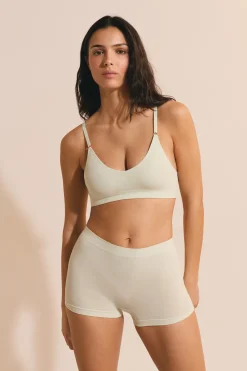Soutien-gorge brassière sans coutures en coton biologique