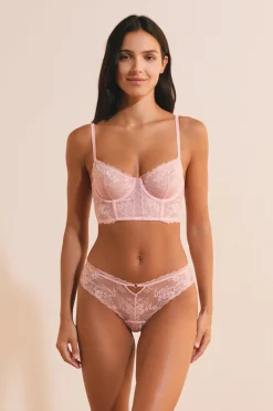 Soutien-gorge bustier avec broderie