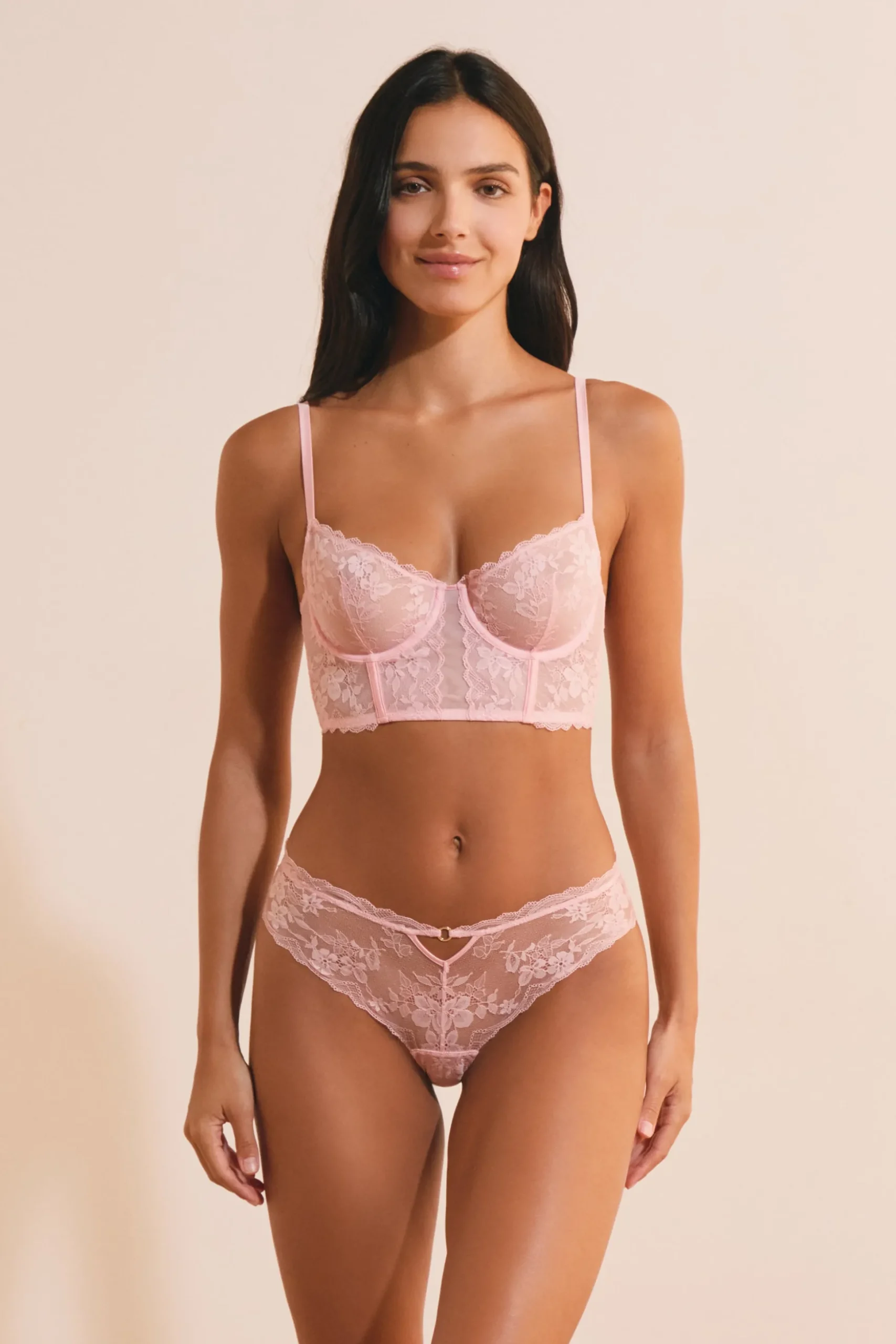 Soutien-gorge bustier avec broderie