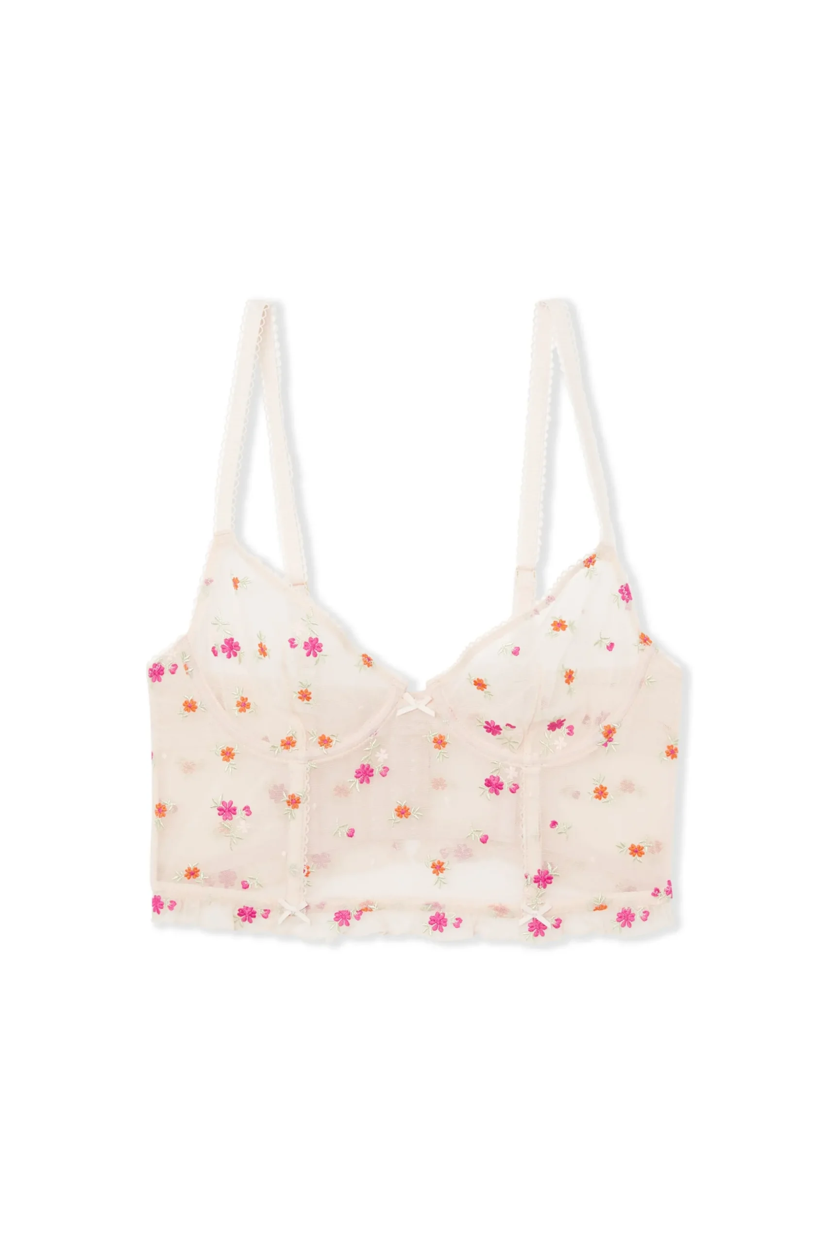 Soutien-gorge bustier avec broderie