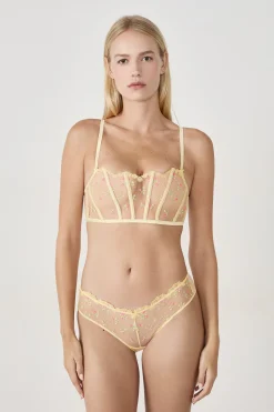 Soutien-gorge bustier avec broderie